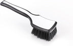 Detail Factory - ProGrip Interior Scrub Brush - Soft Bristles - Rubber Grip for Maximum Stability and Comfort - Curved Head Profile for Better Clearance - Black Ice