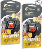 Car Air Fresheners Vent Clips, Essential Car Odor Eliminator, Perfect Scented Car Accessories, For Long Lasting Fragrance up to 30 days, 0.07 FL.OZ (Pineapple, 2 Packs)