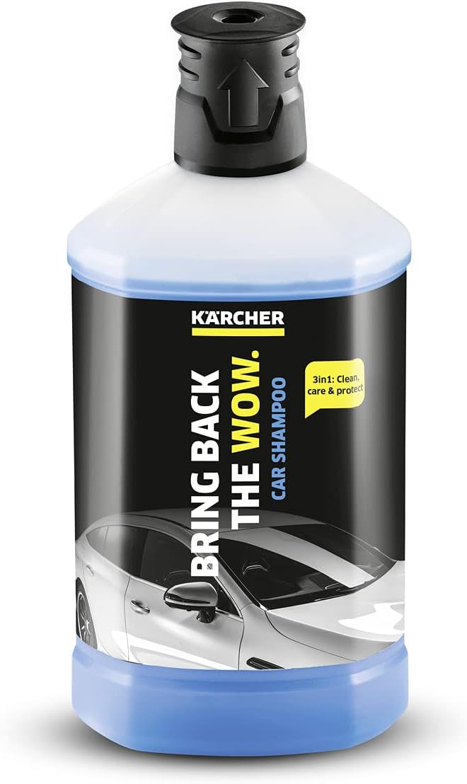 Karcher 1l 3-in-1 Car Shampoo Plug And Clean Pressure Washer Detergent