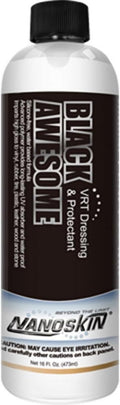 Nanoskin BLACK AWESOME Silicone-Free VRT Dressing Protectant 16 Oz. – Adjustable Like-New Finish to Vinyl, Rubber, Tire, Trim, Plastic, Interior & More | Safe for Cars, Trucks, Motorcycles, RVs