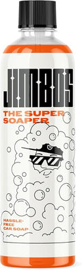 Jimbos SUPER SOAPER – Touchless Car Wash Soap Concentrate | High Foaming pH Neutral Car Shampoo for Foam Cannon, Pressure Washer & Rinseless Wash | Safe for Ceramic Coatings – 16 fl oz