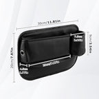 2Packs Car Seat Filler Organizer, Leather Car Seat Oganizer with Cup Holder,Storage Accessories for Phone,Sunglasses,Keys, Universal fit for Most Cars Trucks & SUV(Left+Right Side)