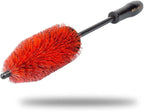 Maxshine 6” Universal Bristle Wheel & Rim Brush – Short PP Handle with Soft Durable Bristles – Quick, Safe & Cleaning Tool for Wheels, Rims, Exhausts & Engine Bays – Detailing for Cars, Trucks & SUVs