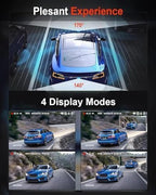 Dash Cam Front and Rear, 4K HD Dash Cam for Cars Built-in WiFi, Car Camera with Night Vision, 64GB Card, 170°Wide Angle, WDR, 3" IPS Screen, Loop Recording, G-Sensor, 24 H P Monitor (K9)