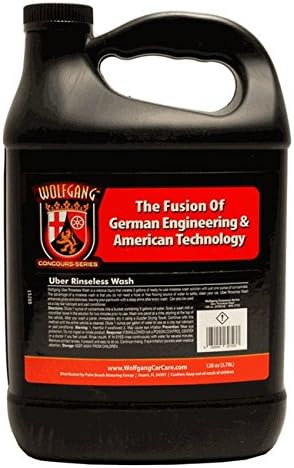WOLFGANG CONCOURS SERIES Uber Rinseless Wash | Versatile Concentrate for Scratch-Free Cleaning | Efficient Wash for Vehicles | 128 oz | WG-3702