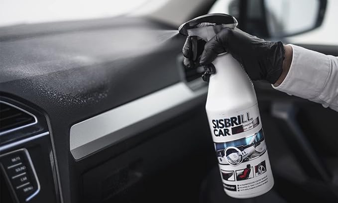 Sisbrill Car Leather Cleaner & Conditioner Spray – Auto Interior Cleaner for Leather, Plastic, Vinyl, Dashboards – Satin Finish – Pack of 2 (25 fl oz Each)