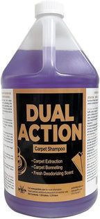 Dual Action Carpet & Bonnet Shampoo, Deodorizing, Carpet Extraction, 1 Gal