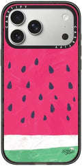 CASETiFY Impact iPhone 17 Pro Max Case [Slim/Compatible with Magsafe / 8.2 ft. 4X Military Grade Drop Protection] - Watermelon - Clear Black
