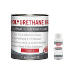 Rain Guard Water Sealers PU-2401 Polyurethane HD IsoFree Clear 2-Part Matte Finish Ready to USE Covering up to 75 Sq. Ft on New and Older Surfaces. 1 Quart Kit A and B - Masonry Sealer, Wood Sealer