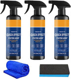 Car Coating Spray, 2026 New Quick Effect Coating Agent for Car, Advanced Car Quick-Acting Coating Agent Spray, Waterless Wash Car Coating Spray for Shine & Protection (3 PCS)