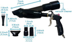 Car Cleaning Gun High Pressure Air Blow Gun with Suction Hood Detailing Interior Dryer Blower Gun Auto Detailing Kit Tools for Quickly Blasts Dirt and Dust from Surface