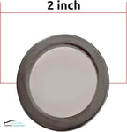Blind Spot Car Mirror 2 Pack-2 Inch Round Rear View Convex Mirrors for Cars/SUVs/Motorcycles/Trucks/Trailers/Snowmobiles/Bicycles/RVs/Boats/Golf Carts with Rust Resistant Frame-HD Real Glass
