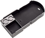 LUWU Prius XW30 Center Console Organizer for 2010 2011 2012 2013 2014 2015 Prius Accessories Armrest Console Storage Box Glove Organizer Tray ABS Material (Black)