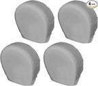 Explore Land Tire Covers 4 Pack - Tough Wheel Protector for Truck, SUV, Trailer, Camper, RV Universal Fits Tire Diameters 29-31.75 inches, Charcoal