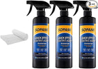 Sopami Car Coating Spray,Quick Effect Coating Agent,Quickly Coat Car Wax,Car Scratch Wax Polish Spray Waterless Wash,Oil Film Emulsion Glass Cleaner with towel (3 pcs)