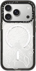 CASETiFY Impact iPhone 17 Pro Case [Slim/Compatible with Magsafe / 8.2 ft. 4X Military Grade Drop Protection] - Sea Shore - Clear Black