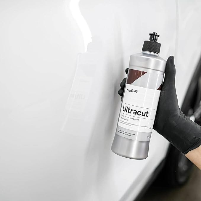 CARPRO UltraCut - Liter - Extreme Cut Compound, Low Dusting, Minimal Hazing, for Rotary or DA Polishing with Long Work Time