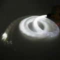 AZIMOM PMMA Plastic 150pcs*0.04in*6.5ft Flash Point Glow Fiber Optic Cable Light for LED Light Engine Driver Source Curtain Waterfall Lights Home Décor Decoration Effect