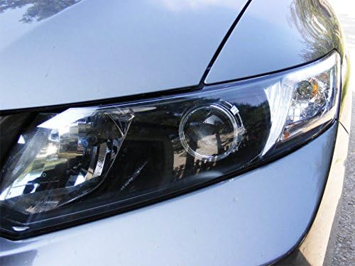 iJDMTOY Mini 2.5-Inch H1 Bi-Xenon Front Lighting Projector Lens with Shroud Compatible with Car Light Retrofit, Customer DIY Job For Off-Road Use Or Show Purpose