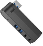 4 in 1 USB3.0 Hub 270 Degree Rotatable Port USB Splitter Power Adapter Multiple Expander USB3.0 for Rotating USB
