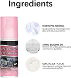 Polishing Cleaner Car Interior, 2026 Upgrade Car Interior Cleaner Spray, All Purpose Cars Interior- Detailer Cleaning Kit with Sponge and Towel for Dashboards, Seats, Leather, Plastic, Non-Greasy