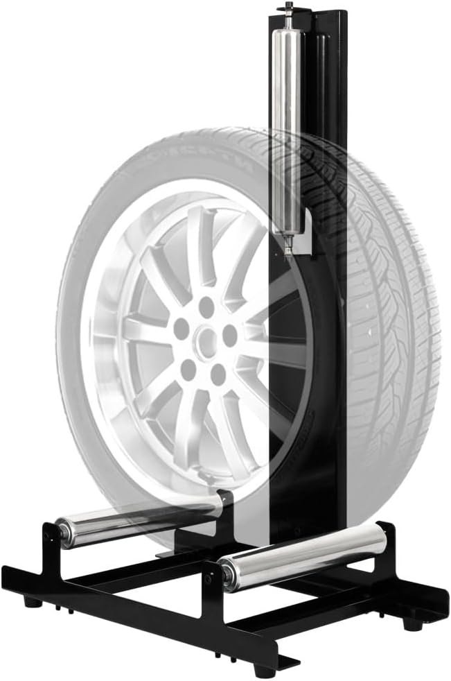 Yeeoy Rolling Wheel Detailing Stand, Heavy Duty Wheel Cleaning Stand, Portable Car Detailing Roller for Wheel Rim Cleaning, Ceramic Coating, polishing Applying Tire Shine & Car Wheel Wash