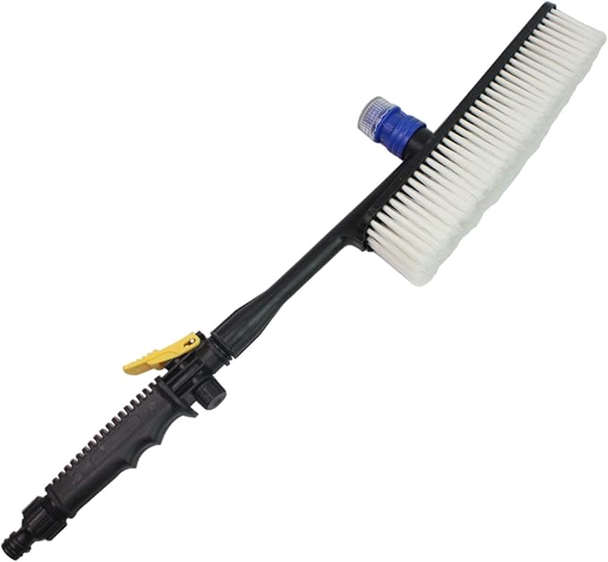 harayaa Car Wash Brush with Soap Dispenser with Cleaning Liquid for Glass Auto