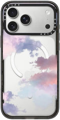 CASETiFY Impact iPhone 17 Pro Max Case [Slim/Compatible with Magsafe / 8.2 ft. 4X Military Grade Drop Protection] - Clouds - Clear Black