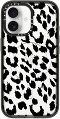 CASETiFY Impact iPhone 17 Case [Slim/Compatible with Magsafe / 8.2 ft. 4X Military Grade Drop Protection] - Lacie Leopard - Clear Black