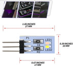 NJSBYL 2PCS Purple-White Interior Ambient Lighting Circuit Board for B-MW 2 3 4 5 7 Series M2 M3 M4 X5 X6 X7 Pre-LCI LCI B-Pillar Front Seatback Sound Climate Control Lamp LED Light Replacement