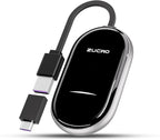 ZUCWO 2-in-1 Wireless CarPlay Adapter and Android Auto Adapter – Converts Wired to Wireless for Cars 2016+, Plug & Play, USB-A to USB-C for iOS10+/Android 11+