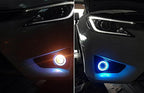 iJDMTOY 72-75mm Size Ultra Blue LED Halo Ring Lighting Kit for Automotive Accent/Ambient or Retrofit Decoration