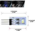 NJSBYL 10PCS Interior Ambient Lighting LED Circuit Board for B-MW 5 7 Series X1 Gran Turismo Coupe Sedan SUV LWB LCI Courtesy Door Handle and Side Pocket Atmosphere Light Blue-White