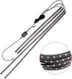 Cabilock Sound Control Car Lighting 7-Color Ambient Lighting Kit for Vehicle Decoration Waterproof LED Strip Lights for Interior and Exterior Use for Parties and Night Drives