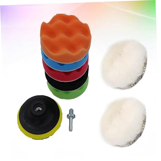 Ciieeo 9pcs Auto Detailing Kit Car Buffer Kit Polishing Pads Bars Auto Detailing Set for Car Waxing