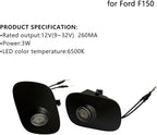 2Pcs Side Mirror Logo LED Welcome Lights Puddle Lamp Projector Door Light Floor Light Accessories Suitable for 2015 2016 2017 2018 2019 2020 2021 2022 2023 2024 2025 Ford Raptor F150 F250 F350