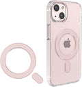 KALAPOP for Magsafe Universal Metal Rings Sticker Compatible with iPhone 15 Pro Max,15 Pro,15/14/13/12 Series,Samsung Galaxy,Google Pixel Series (Pink 1PCS Magnetic Ring)