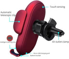 Smart Car Wireless Charger Phone Holder, Smart Sensor Car Wireless Charger, Fashion Car Charger (Yellow)