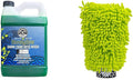 Chemical Guys CWS_110M Car Wash Starter Bundle - Honeydew Snow Foam Car Wash Soap, 128 oz (1 Gallon), Honeydew Scent + Green Chenille Wash Mitt (2 Items) Works on Cars, Trucks, SUVs, RVs & More