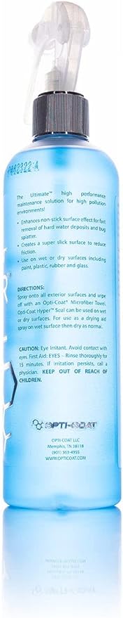OPTI-COAT – Hyper Seal – Creates a Super Slick Surface for Easy Cleaning in High Pollution Environments; Use on Paint, Plastic Moldings, Rubber Seals, and Glass; Excellent Drying Aid (16 Fl. Oz.)