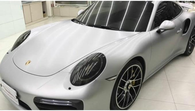 3M Car Wrap Roll 2080 Satin White Aluminum | S120 | (Sample 3in x 5in) | Automotive Vinyl Wrap for Cars - Car Interior Wrap & Exterior