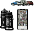 Smart Car Charger [2-Pack] – Certified Dual USB-C Fast Charging Adapter, Anti-Loss Tracker, Find My Compatible, Precise Navigation, Works with iPhone & More