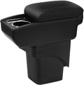 AULPHIKE Compatible with Ford Focus Armrest 2 Mk2 2005-2011 Center Console Organizer Armrests Double Layer Storage Space with Cup Holder
