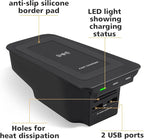 Car Wireless Phone Charger for Volvo 2017-2025 XC90 XC60 S90 S60 V90 V60 2025 2024 2023 2022 2021 2020 2019 2018 2017 Center Console Accessories Charging Pad