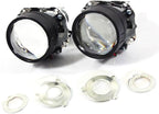 iJDMTOY Mini 2.5-Inch H1 Bi-Xenon Projector Lens Compatible With Car Lighting Retrofit, Custom DIY Job For Off-Road Use Or Show Purpose
