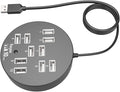BESPORTBLE Port USB Hub Multi-Port Splitter Extender for Laptop Desktop Black USB Expander for Gaming File Transfer and Peripheral Connectivity Compact and Portable Design