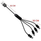 Multi USB C Splitter Y Cable, 4 in 1 USB 2.0 Type A Male to 4 Type C Male Cable Supports Charging And data transmission for i/Phone 15 Plus Pro Max, Galaxy S24/S23/S22, Huawei P40/P30 1meter (4 USB C)