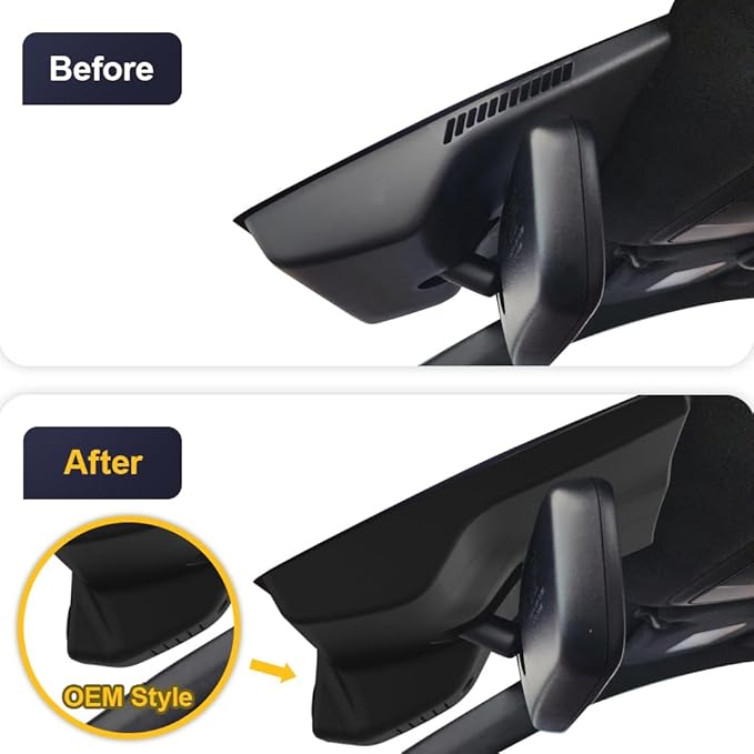 Fitcamx 4K Dash Cam Suitable for Genesis G70 2019-2026 (Part No#G9000), OEM Factory Look, 2160P UHD Video, Built-in WiFi & APP, Loop Recording, Collision Detection, Plug & Play, 64GB Card