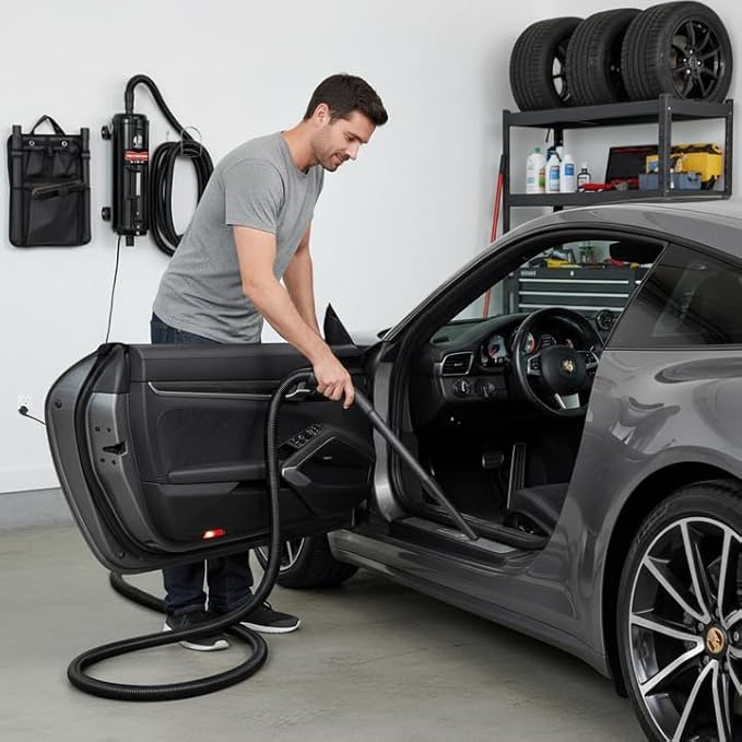 METROVAC Vac N Blo PRO-83BA-CS Car Detailing Vacuum and Blower | Powerful Heavy Duty High Power Car Vacuum Cleaner 4.0 HP