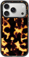 CASETiFY Impact iPhone 17 Pro Case [Slim/Compatible with Magsafe / 8.2 ft. 4X Military Grade Drop Protection] - Tortoiseshell - Clear Black